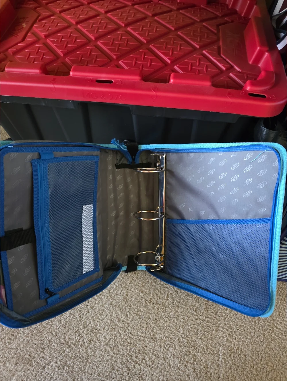 Blue Camo Men’s Messenger Bag - Portable Everyday Carry